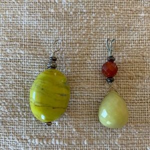 Two stone pendants